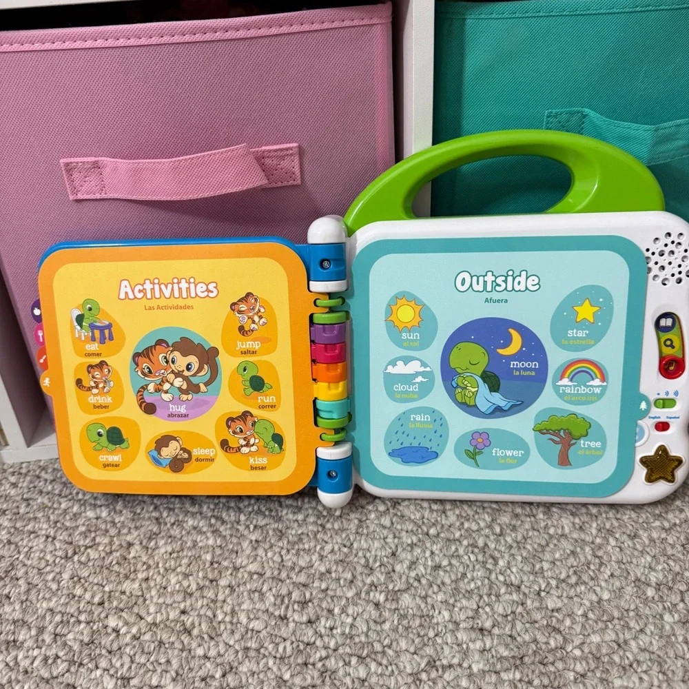 LeapFrog Learning Friends 100 Words Book English Spanish Bilingual Toy